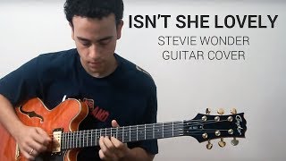 ISNT SHE LOVELY Stevie Wonder  Guitar cover [upl. by Awra]