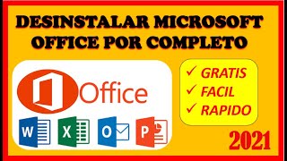 🔴COMO DESINSTALAR OFFICE POR COMPLETO  TODAS LA VERSIONES [upl. by Peder]