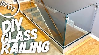 DIY GLASS RAILING [upl. by Kape]