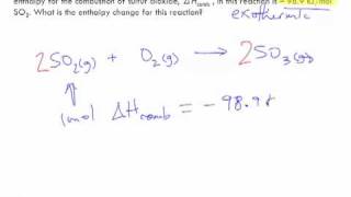 Writing Thermochemical Equations with Enthalpy Changes Sample Problem 1 [upl. by Gebelein182]