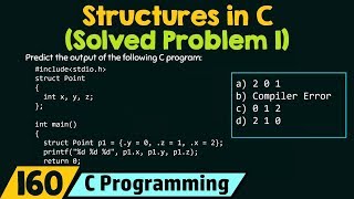 Structures in C Solved Problem 1 [upl. by Laeahcim]