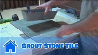 Grouting Help  How to Grout Stone Tile [upl. by Sherwood]