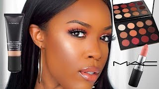 FULL FACE OF MAC COSMETICS  ONE BRAND MAKEUP TUTORIAL [upl. by Arec]