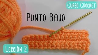 Crochet para principiantes punto bajo [upl. by Richards452]