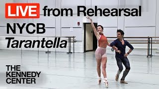 New York City Ballet  LIVE Rehearsal at The Kennedy Center quotTarantellaquot [upl. by Roberto]