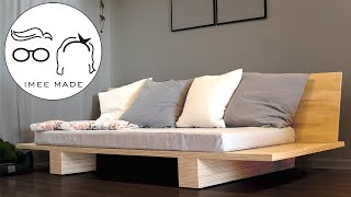 Simple DIY Lounge Sofa Made With Plywood and Twin Size Mattress [upl. by Bohon]