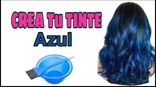 Como PREPARAR TINTE AZUL💆¡Pinta tu cabello SIN maltratarlo 🏡 [upl. by Emirej]