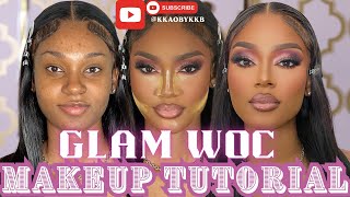 Glam WOC Makeup Tutorial [upl. by Aynik760]