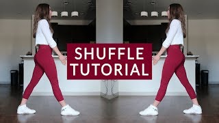 Shuffle Tutorial Basics Running Man T Step and Variations [upl. by Terris]