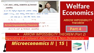 Microeconomics II Welfare Economics  Arrow Impossibility Theorem  Part 2  15 [upl. by Aleina]