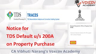 How to handle notice for TDS Default us 200A of TDS on Property [upl. by Swec177]