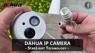 Dahua IP Camera  StarLight Technology [upl. by Ormsby]