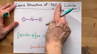 Lewis Structure of NO21 the nitrite ion [upl. by Kabab]