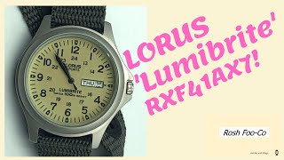 Lorus RXF41AX7 lumibrite review [upl. by Leff]