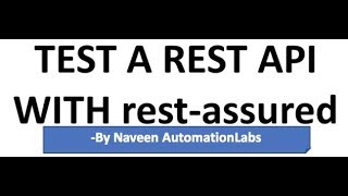 API Automation using Rest Assured  BDD Framework [upl. by Rodolphe490]