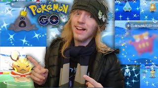 SHINY SANDYGAST Hunt Costume Dedenne and more in Part 1 of the Holiday Event  Pokémon GO [upl. by Aisylla198]