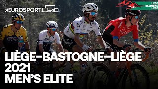 Liège–Bastogne–Liège 2021  Elite Men’s  Highlights  Cycling  Eurosport [upl. by Trevar]