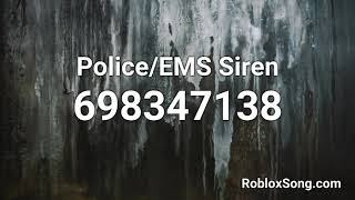 PoliceEMS Siren Roblox ID  Roblox Music Code [upl. by Aneladdam]