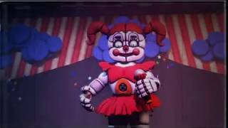 FNAF Circus Babys Pizza World show footage Baby [upl. by Adas685]