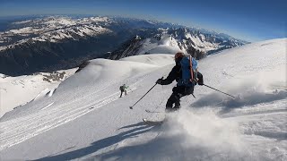 Monte Bianco 4810 m  Scialpinismo 13 giugno 2021 [upl. by Ai]