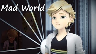 Adrien Agreste AMV Mad World [upl. by Ylecara]