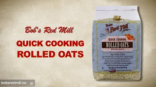 Quick Cooking Rolled Oats  Bobs Red Mill [upl. by Carman612]