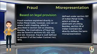 What is Difference Between Fraud amp Misrepresentation [upl. by Diena]