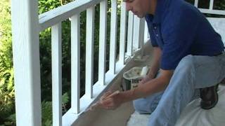 Caulk and Paint Porch Rail [upl. by Gnim519]