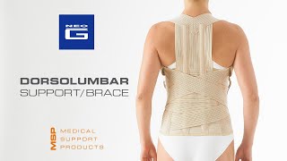 Neo G Dorsolumbar SupportBrace  How to Apply Guide [upl. by Florri]