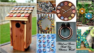 40 DIY Bottle Cap Craft Ideas with Instruction [upl. by Anyotal418]