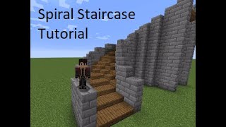 Easy Minecraft Builds CurvedSpiral Staircase Tutorial 4 Wide [upl. by Doraj]