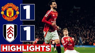 Man Utd vs Fulham 11 HIGHLIGHTS  FA Cup [upl. by Archambault247]