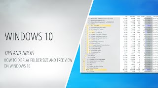 How to Display Folder Size and Tree View on Windows 10 How to [upl. by Golda]