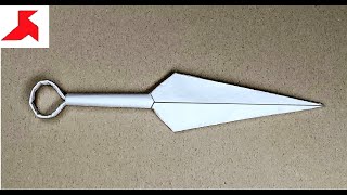 DIY  How to make KUNAI from A4 paper [upl. by Nailij]