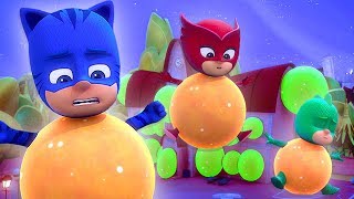 PJ Masks Eggs  Splat Ball Surprise  PJ Masks Official [upl. by Ahsitruc]