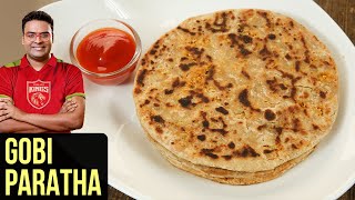 Gobi Paratha Recipe  How To Make Gobi Paratha At Home  Indian Culinary League  Varun Inamdar [upl. by Ellehcim]