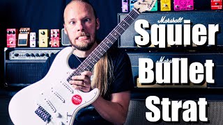 Squier Bullet Stratocaster The Cheapest Squier Strat [upl. by Zsamot371]