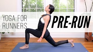 Yoga For Runners 7 Minute PreRun Yoga [upl. by Aneled783]