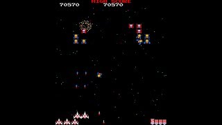 Arcade Longplay  Galaga 1981 Namco [upl. by Dulce]