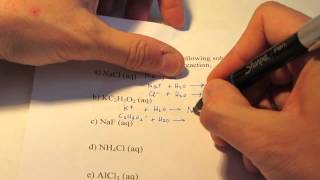 Acids amp Bases Part 7 Hydrolysis [upl. by Coe931]