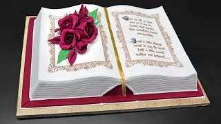 How to Make a 3D Book Cake [upl. by Nada]