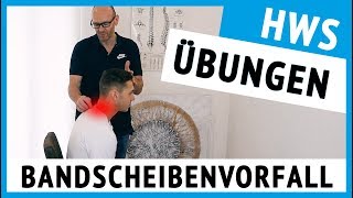 Bandscheibenvorfall HWS  3 Übungen für zu Hause sofort anwendbar [upl. by Plumbo52]