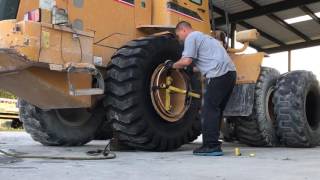 Changing 2 loader tires 20525 [upl. by Attolrahc273]