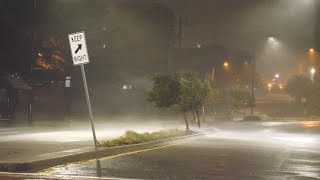 Dormir Inmediatamente Con Terrible TORMENTA Sonidos Lluvia Intensa Y Truenos en La Ciudad La Noche [upl. by Delisle]