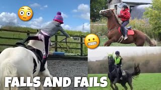 horse FALLS amp FAILS  Subscriber Edition  equinemollie [upl. by Lleval]