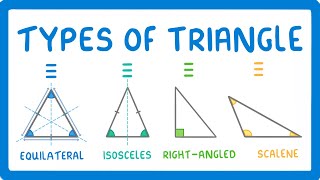 GCSE Maths  Types of Triangle 100 [upl. by Aeht596]