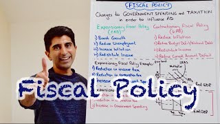 Y1 30 Fiscal Policy  Government Spending and Taxation [upl. by Adlar574]