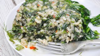 Pilaf de orez cu urzici mancare de post ieftina si nutritiva  plus o reteta de salata de leurda🌱🌱 [upl. by Gingras479]