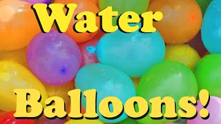 Learn Colors with Water Balloons [upl. by Ggerg]