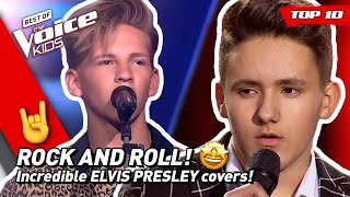 TOP 10  Amazing ELVIS PRESLEY covers in The Voice Kids 🤘 [upl. by Ted177]